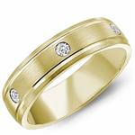 Diamond 10K Yellow Gold Band