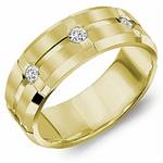 Diamond 10K Yellow Gold Band