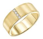 Diamond 10K Yellow Gold Band