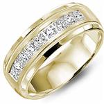 Diamond 10K Yellow Gold Band