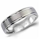 10K Light Weight White Gold Band