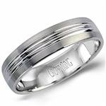 10K Light Weight White Gold Band