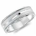 14K White Gold Band