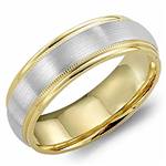 14K White & Yellow Gold Band