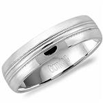 14K White Gold Band