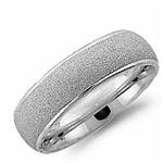 14K White Gold Band