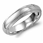 14K White Gold Band