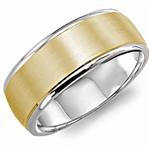 14K Yellow & White Gold Band