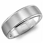 14K White Gold Band