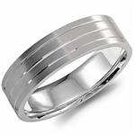 14K White Gold Band