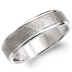 14K White Gold Band