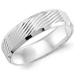 14K White Gold Band