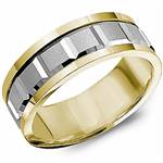 14K White & Yellow Gold Band