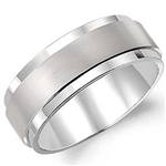 14K White Gold Band