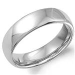 14K White Gold Band