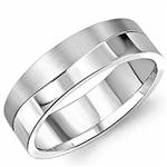 14K White Gold Band