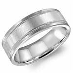 14K White Gold Band