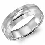 14K White Gold Band