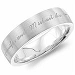 14K White Gold Band