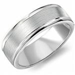 14K White Gold Band