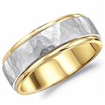 14K White & Yellow Gold Band