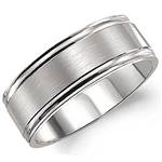 14K White Gold Band