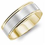 14K White & Yellow Gold Band