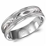 14K White Gold Band