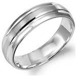 14K White Gold Band