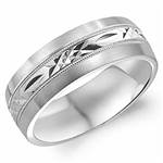 14K White Gold Band