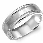 14K White Gold Band