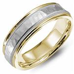 14K White & Yellow Gold Band