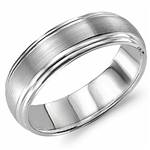 14K White Gold Band