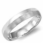 14K White Gold Band