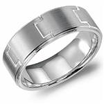 14K White Gold Band