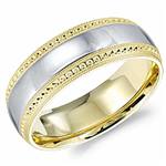 14K White & Yellow Gold Band