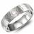 14K White Gold Band