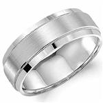 14K White Gold Band