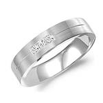 Diamond 14K White Gold Band