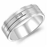 Diamond 14K White Gold Band