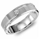 Diamond 14K White Gold Band