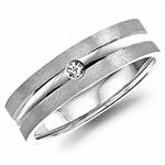 Diamond 14K White Gold Band