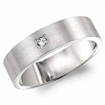 Diamond 14K White Gold Band