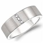 Diamond 14K White Gold Band