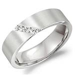 Diamond 14K White Gold Band