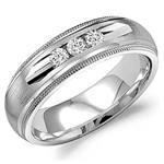 Diamond 14K White Gold Band