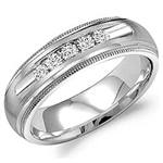 Diamond 14K White Gold Band