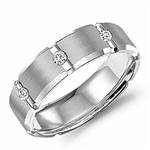 Diamond 14K White Gold Band