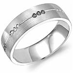 Diamond 14K White Gold Band