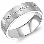 Diamond 14K White Gold Band